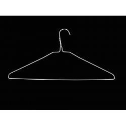 16" white suit hanger 12G  No.1